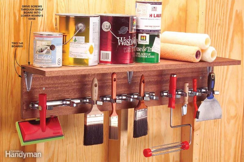 12 Ejemplos para almacenar correctamente las herramientas en el garage